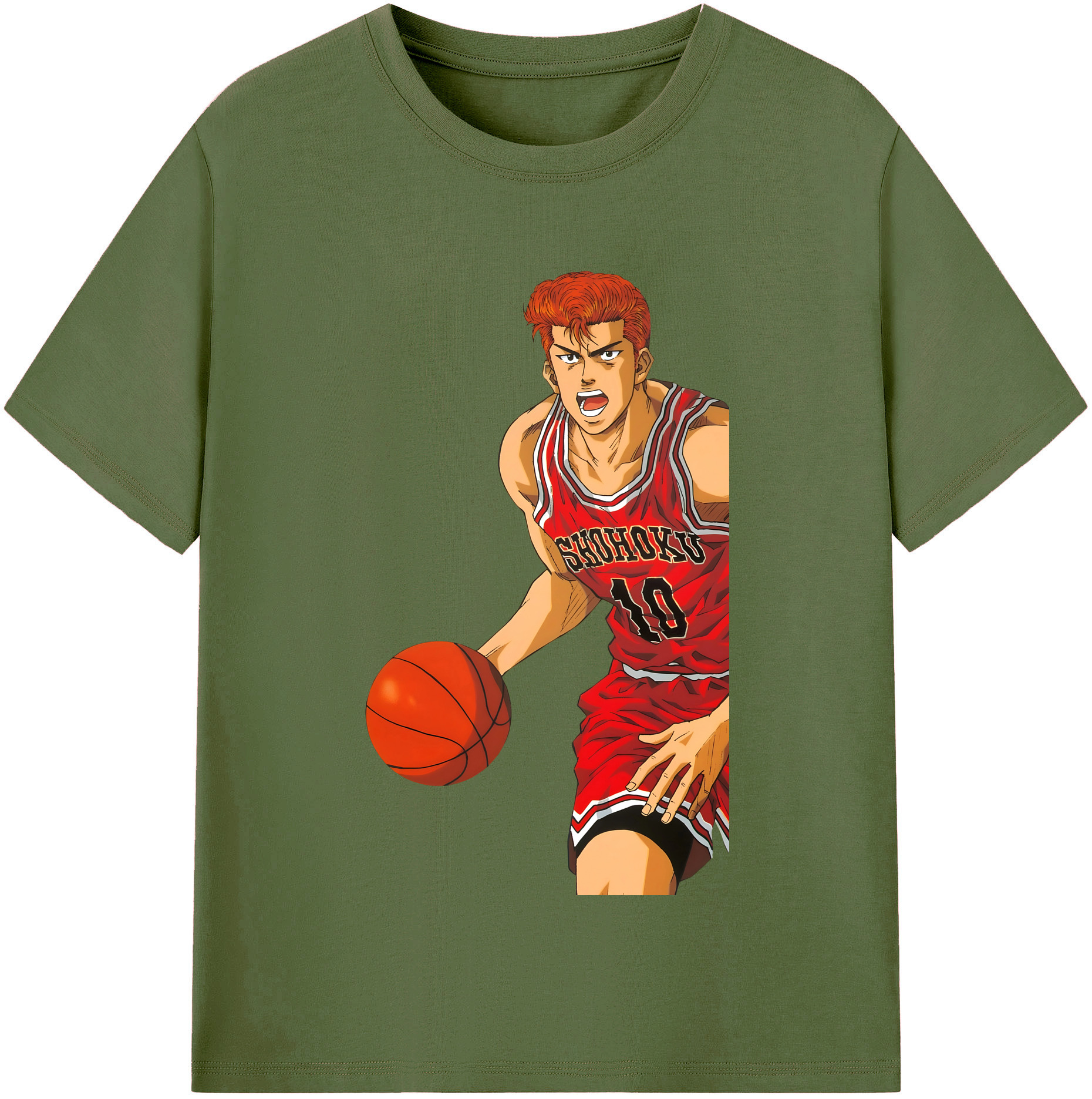 SLAM DUNK／スラムダンク 綿100％半袖Tシャツ（フロントプリント）